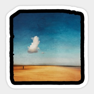 My Cloud - Abstract Beach Scene Sticker